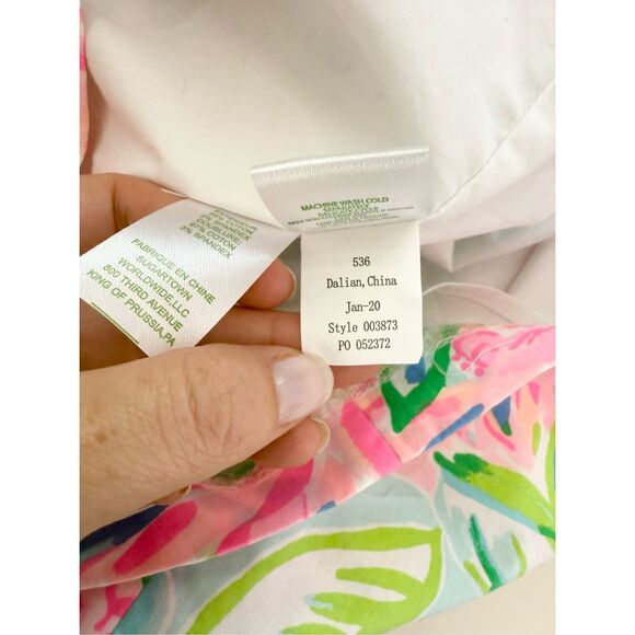 Lilly Pulitzer Womens Blue Pink Totally Blossom Brenda Stretch Mini Dress Size 8 - Picture 7 of 7